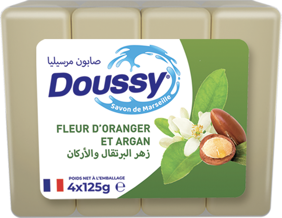 Savon de Marseille Fleur d'Oranger Doussy 125G X 4