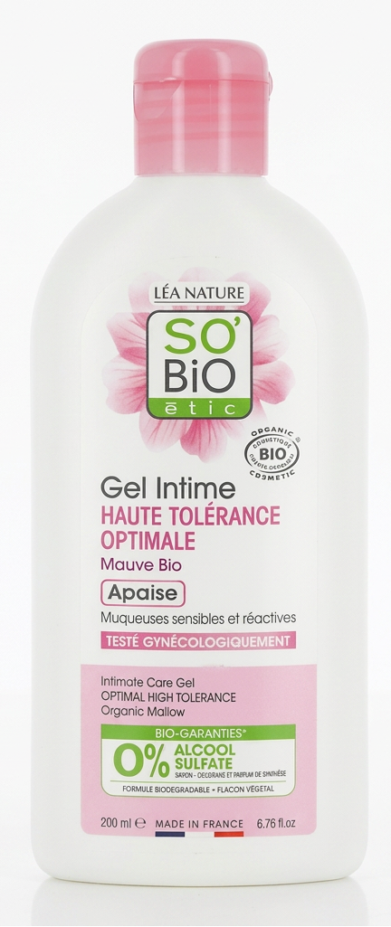 Gel Intime Hypoallergénique à la Fleur de Mauve SO’BiO étic 200 Ml
