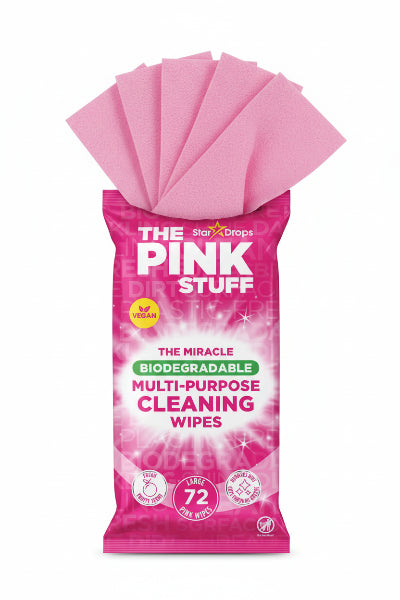 Lingettes Multi-Usages Polyvalentes pour Surfaces Dures The Pink Stuff Pack 72