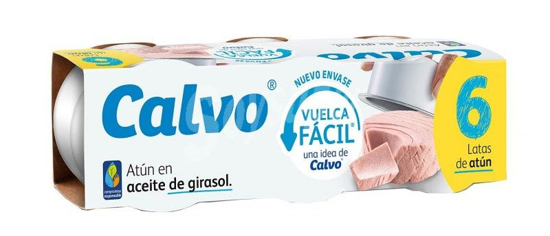 Calvo Tuna in Sunflower Oil Pack 6 × 65G