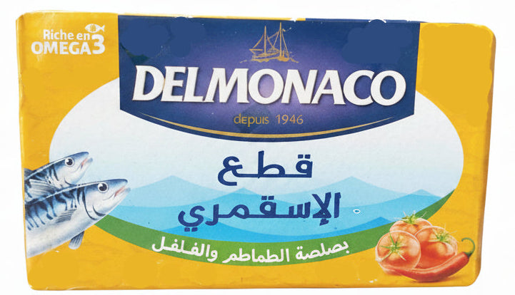 Delmonaco Mackerel in Tomato and Chili Sauce 115g