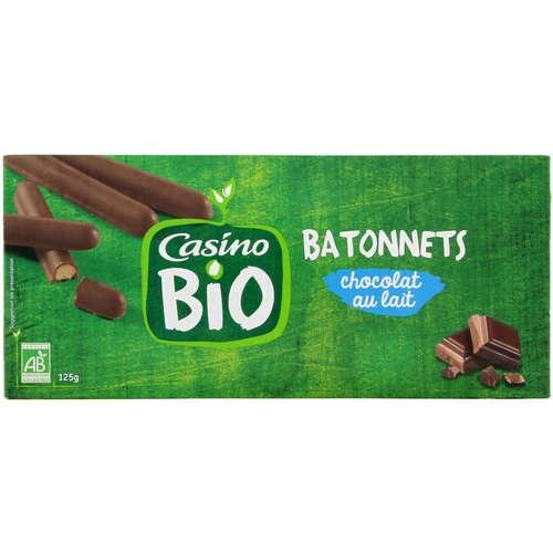 Bâtonnets de Chocolat au Lait Bio Casino  125 g