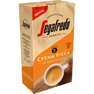 Ground Coffee Crema Ricca Natural Intensity 11 Segafredo 225 g