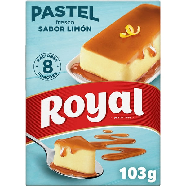 Pastel De Limon and Caramel 8 Sachets Royal 103g