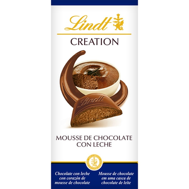 Chocolat au Lait CREATION avec Cœur de Mousse au chocolat Lindt 140 g