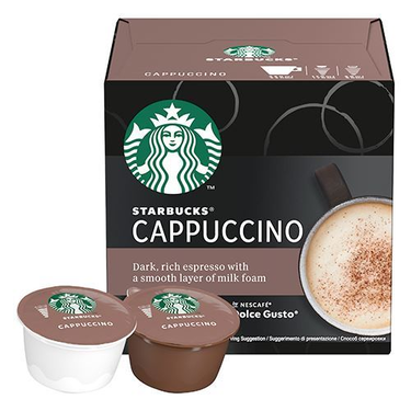 12 Capsules Caappuccino Rich Creamy Starbucks by Dolce Gusto