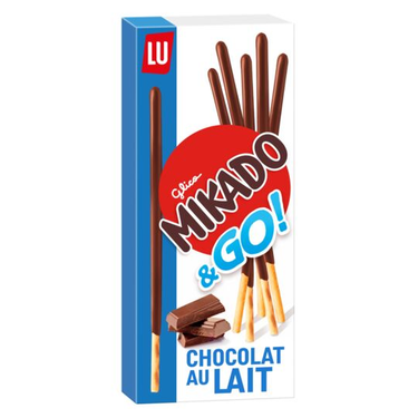 Biscuits Nappés De Chocolat Au Lait  LU Mikado & Go 39 g