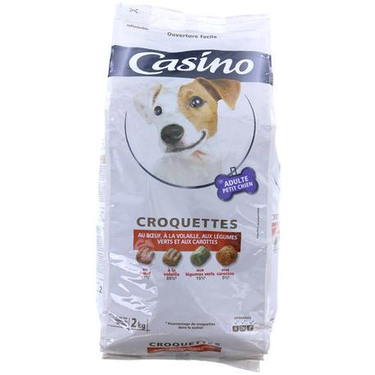 Croquettes Moelleuses pour Petit Chien Viandes Légumes  Casino 2kg