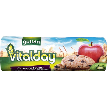 Biscuit Intégral Aux Fruits et à l'Avoine Croquant Vitalday  Gullon  300 g