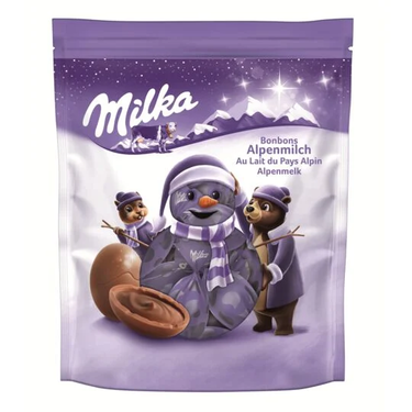 ميلكا حلوى شوكولاتة حليب عيد الميلاد من جبال الألب 86 جم 