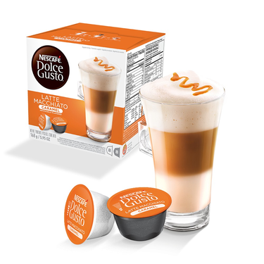 16 Capsules Latte Macchiato Caramel Nescafé Dolce Gusto