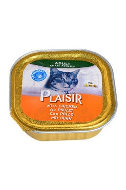 Chicken Flavor Pâté for Adult Cats Pleasure Meals 100g