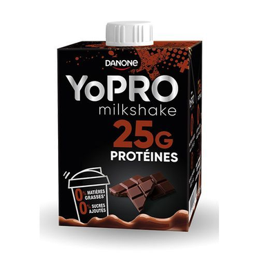YoPRO  Milkshake 25G Protéines Chocolat Danone 500 Ml