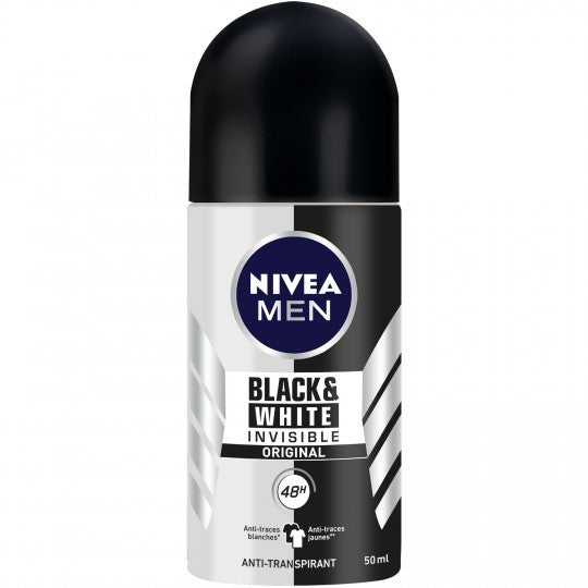 NIVEA black/white roll-on deodorant - 50ml