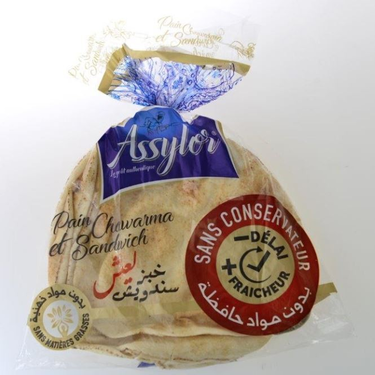 Pain Charwarma libanais et Sandwich  Sans Conservateur Assylor