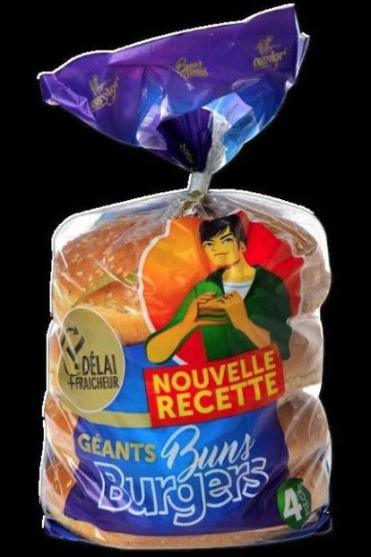 Assylor Giant Hamburger Bread 4 Pieces