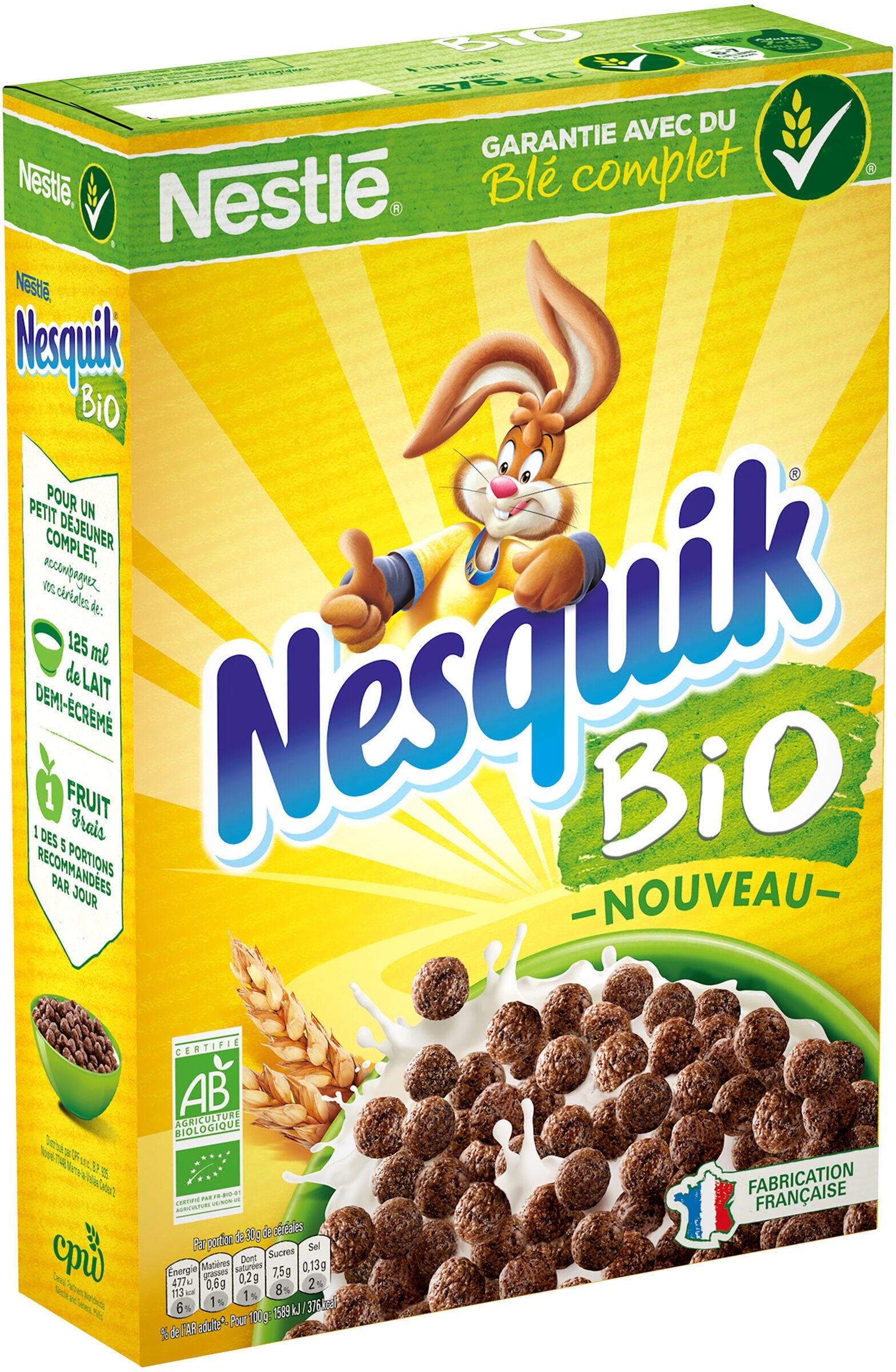 Nesquik Organic Chocolate Cereals 375g