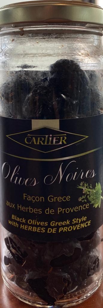 Black Olives Greek Style with Herbes de Provence Cartier 190g