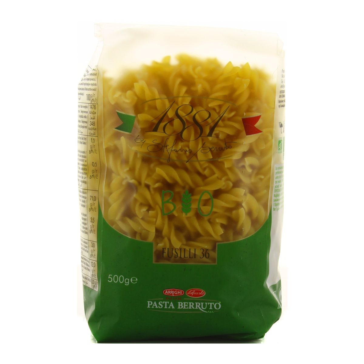 Organic Fusilli Stefano Berruto 500g