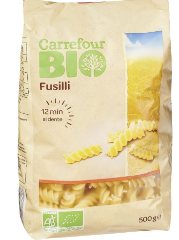Carrefour Organic Fusilli 500g