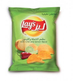 Chilli and Lemon Flavored Crisps Lay's 100G
