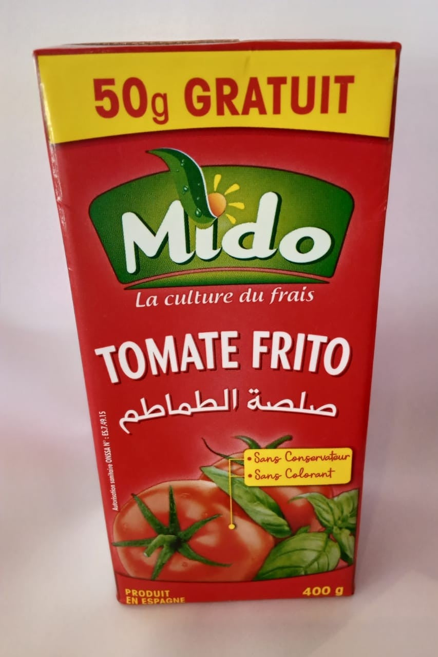 طماطم فريتو بدون مواد حافظة أو تلوين ميدو 400 جرام