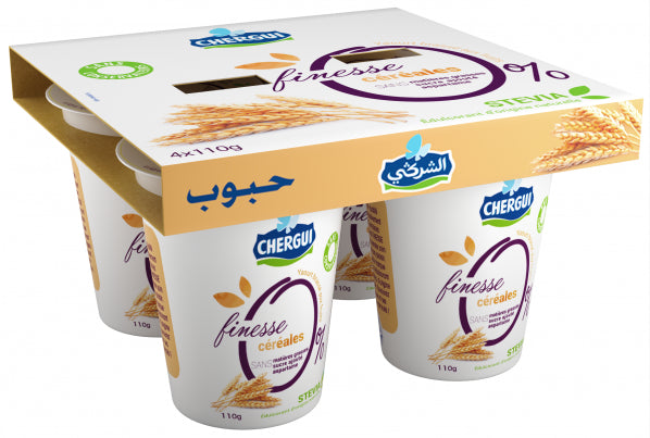 YOGHURT FINESSE CEREALS Chergui 4 pots of 110g