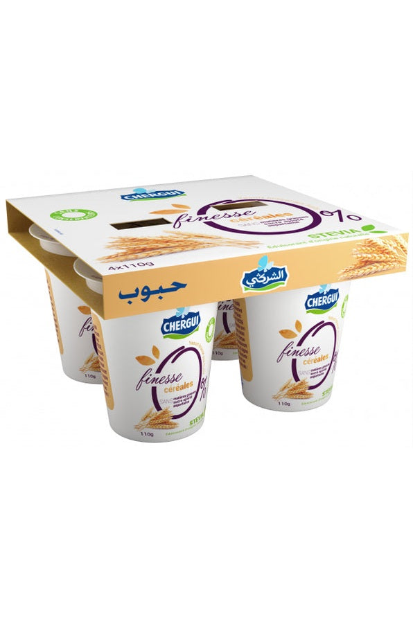YAOURT FINESSE CÉRÉALES Chergui 4pots de 110g