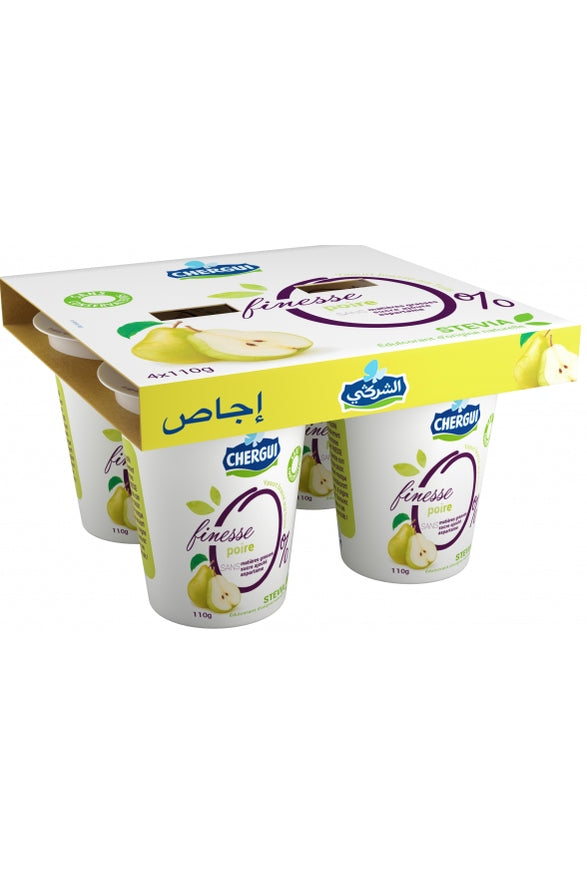 Pear Finesse Yogurt 0% 4x110g - CHERGUI