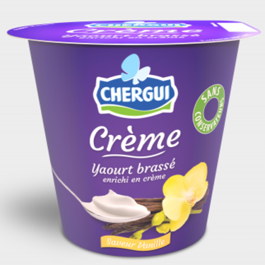 Whipped yogurt with vanilla flavour 110g - CHERGUI