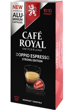 10 Capsules Aluminium Doppio Espresso Café Royal Nespresso Compatible