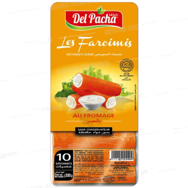 Les Farcimis 10 Batonnets Surimi Au Fromage Del Pacha 200g