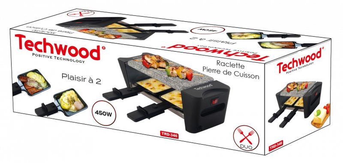 Raclette DUO PIERRE DE CUISSON TECHWOOD