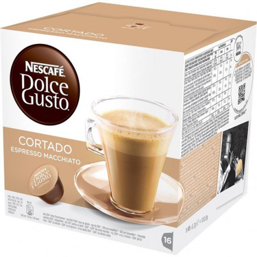 16 Nescafé Dolce Gusto Cortado Espresso Macchiato Capsules