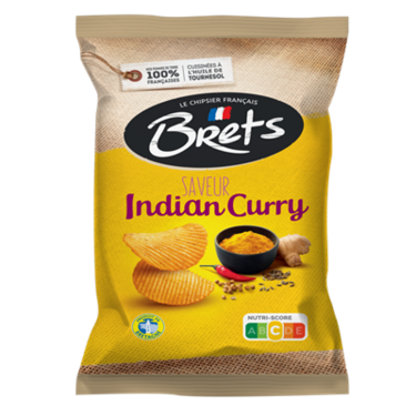 Wavy Crisps Indian Curry Flavor 125g