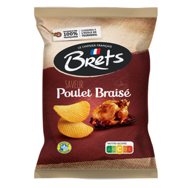 Chips  Ondulées Saveur Poulet Brisé  125g