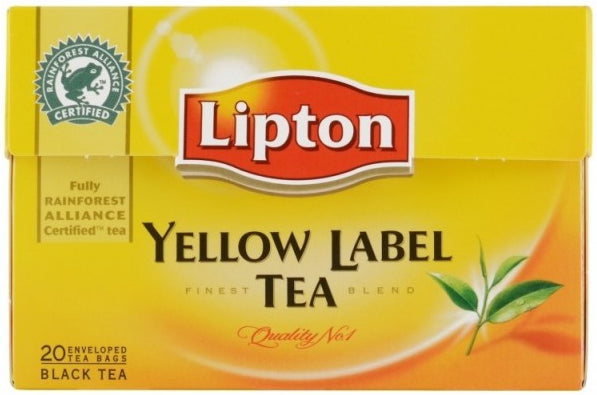 Black Tea Lipton Yellow Label Tea 25 Sachets