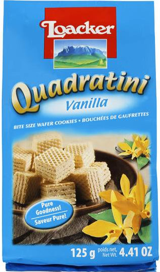 Loacker Quadratini Vanilla Wafer Bites 125g