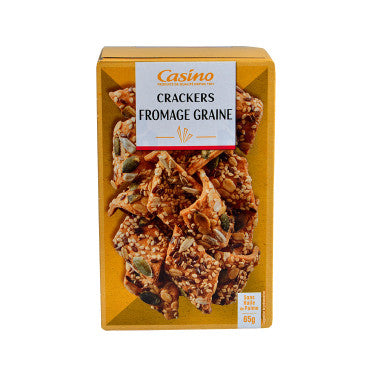 Cracker fromage/graine  CASINO 65G