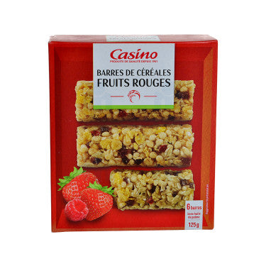 6 Cereal Bars Red Fruits Casino 125g