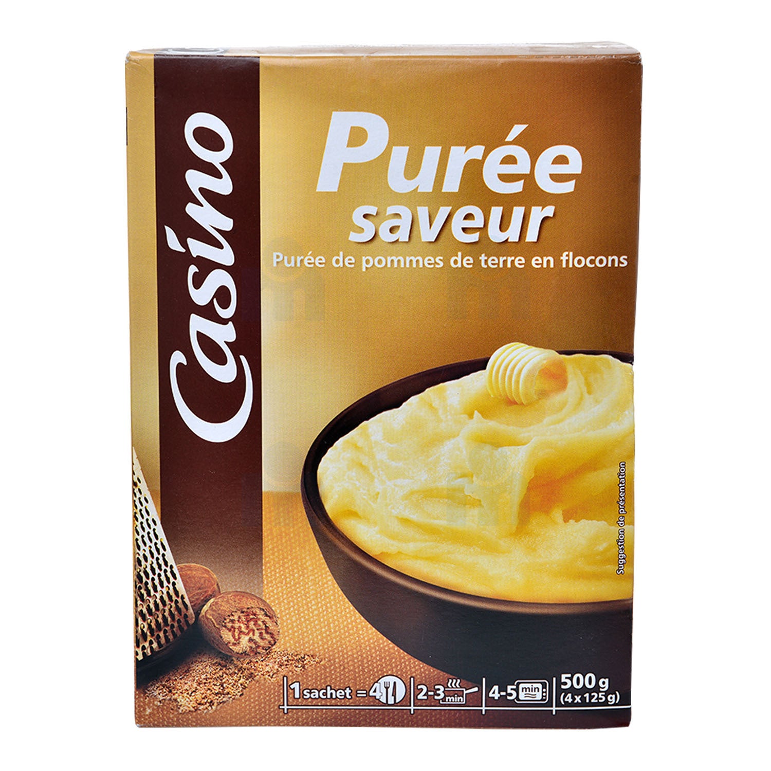 Purée saveur 4 sachet 125g CASINO 500g