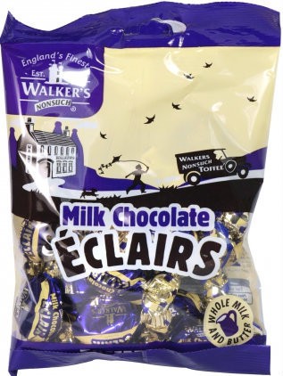 Bonbons Eclairs Chocolat au Lait Walker's 150g