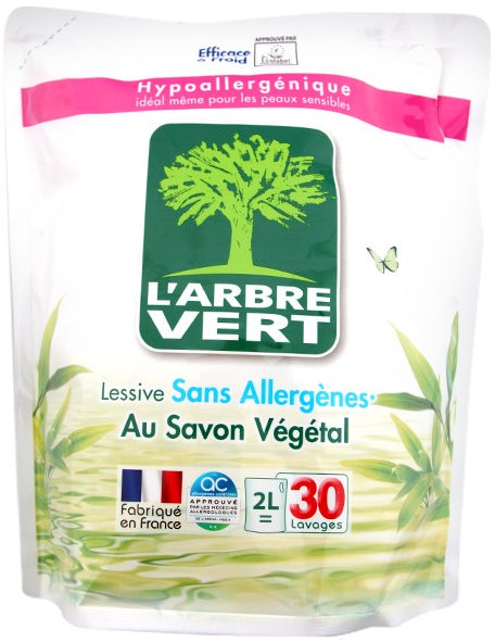 L'Arbre Vert Vegetable Soap Detergent Refill 2l