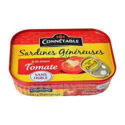 Sardines Sardines Généreuses à la Sauce Tomate Connétable  140 g