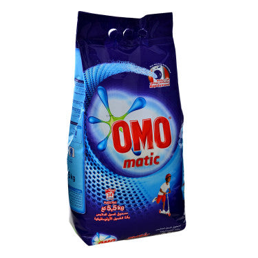 Détergent en Poudre Lessive Omo Matic 5.5 kg