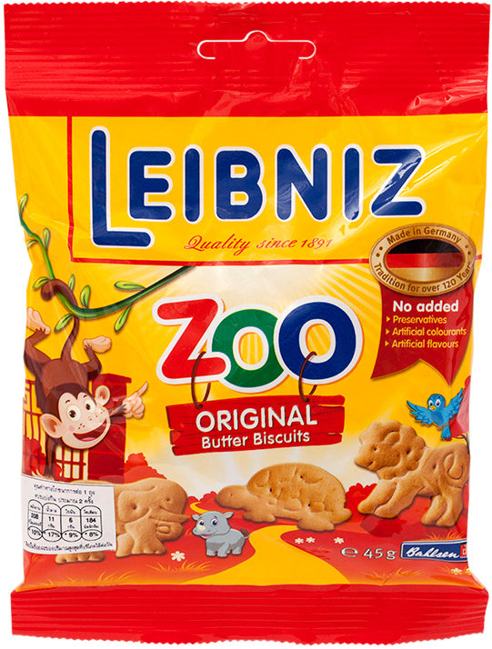 Zoo Original Leibniz Butter Cookies 45g