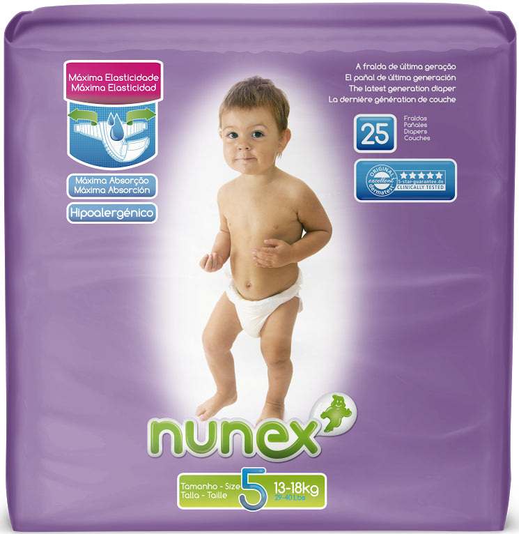 25 Junior Nunex T5 Diapers (13 - 18kg)