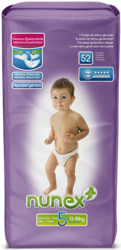 52 Junior Nunex T5 Diapers (13 - 18kg)