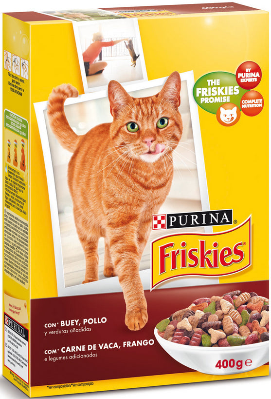 Croquettes au Bœuf Et Poulet pour Chat Friskies 300g