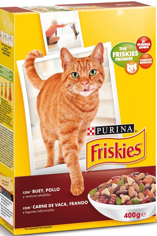 Croquettes au Bœuf Et Poulet pour Chat Friskies 300g